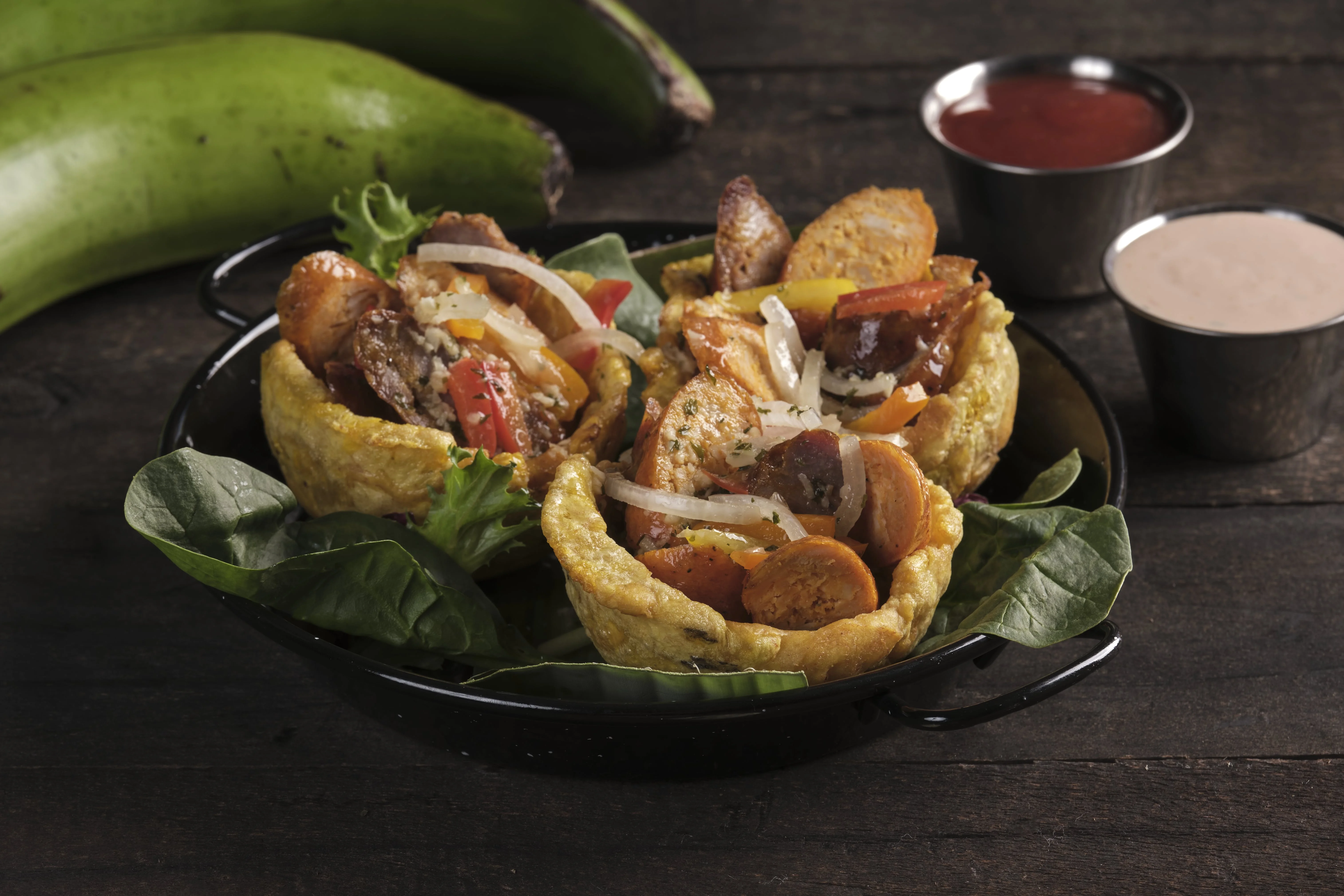 Canastas Rellenas de Longaniza